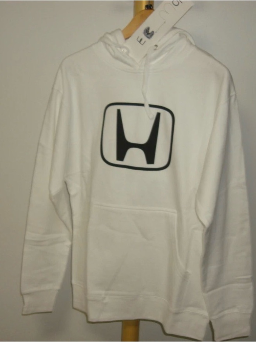 Anti Social Social Club White Hoodie with Black Emblem